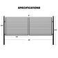 ZUMI Brooklyn Style Dual Swing Driveway Gates