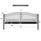 ZUMI Greenwich Style Dual Swing Driveway Gates