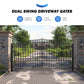 ZUMI Opera Style Dual Swing Driveway Gates