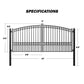 ZUMI Opera Style Dual Swing Driveway Gates