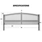 ZUMI Opera Style Dual Swing Driveway Gates