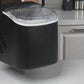 Portable Desktop Ice Maker with Self-Cleaning & Ice Scoop, Bullet Ice for Home/Kitchen/RV