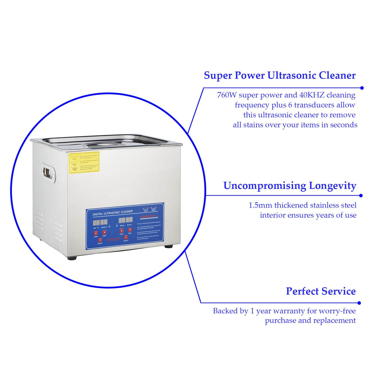 CO-Z 15 l ultrasonic cleaner