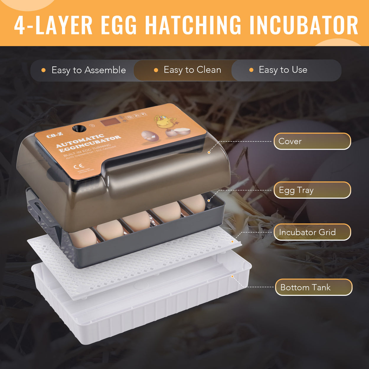 Clearance! Egg Incubator Auto Egg Turning, Humidity