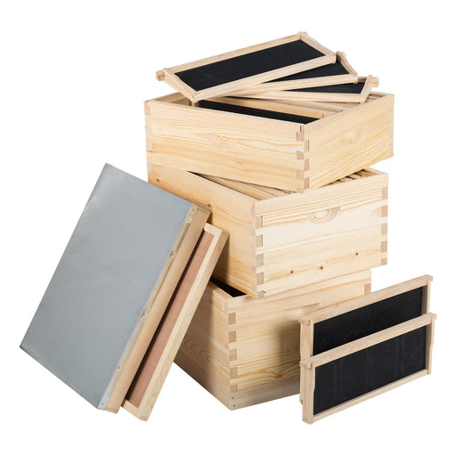 bee hives with frames