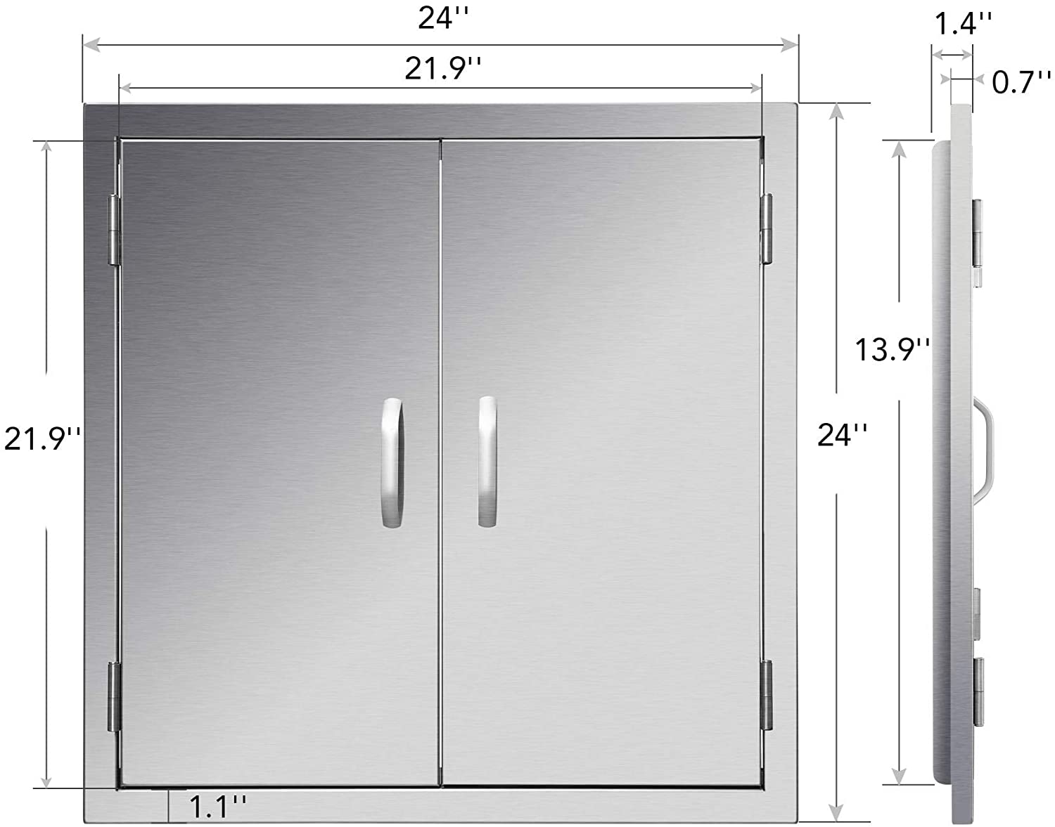 Upgraded Outdoor Kitchen Doors