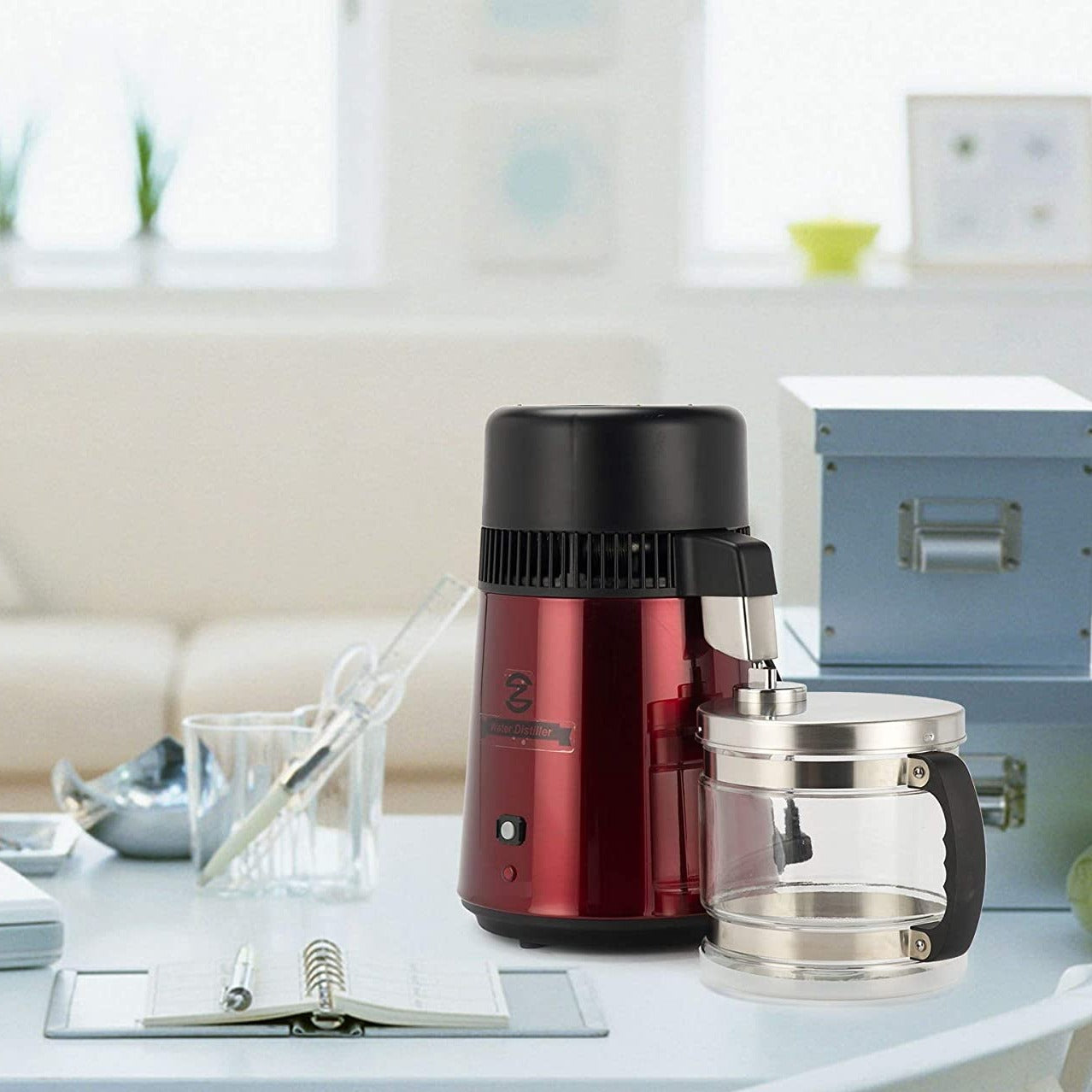 CO-Z Red 1.1 Gallon Water Distiller, Distilled Water Machine CO-Z Red 1.1 Gallon Water Distiller, Distilled Water Machine