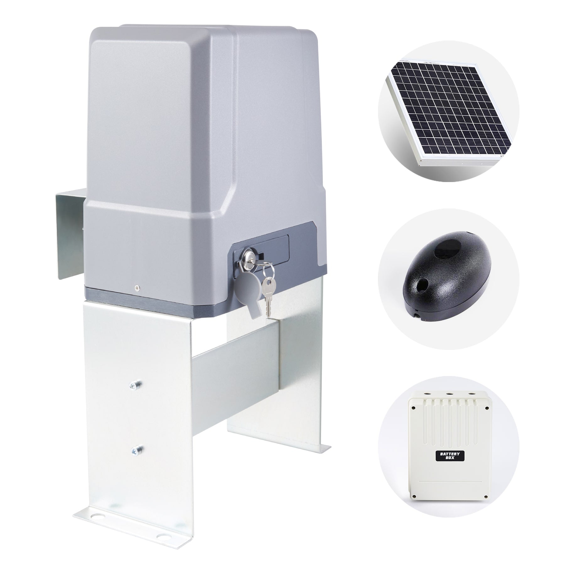 Automatic Gate Opener Set with Solar Panel