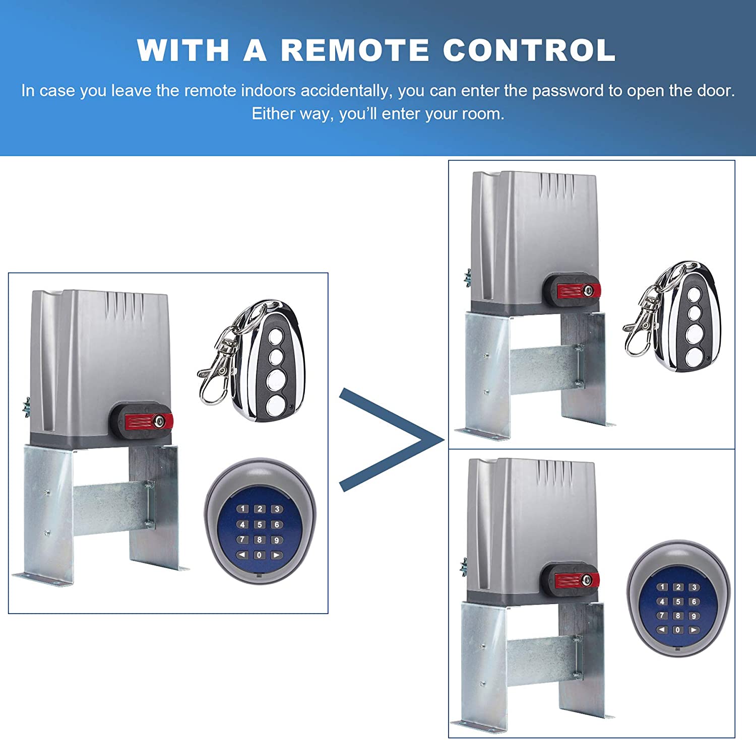 CO-Z Security Wireless Automatic Entry Gate Keypad