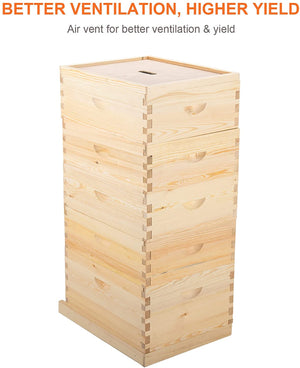 5-Layer Honey Beehive Box for Starter Beekeeper