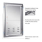 Outdoor Kitchen BBQ Door with Vents