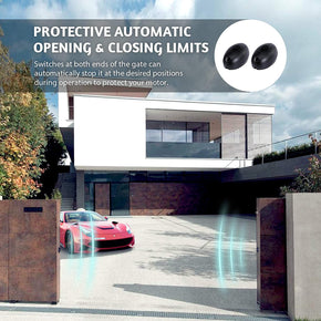 Energy-efficient sliding gate opener with 2 Remote Controls
