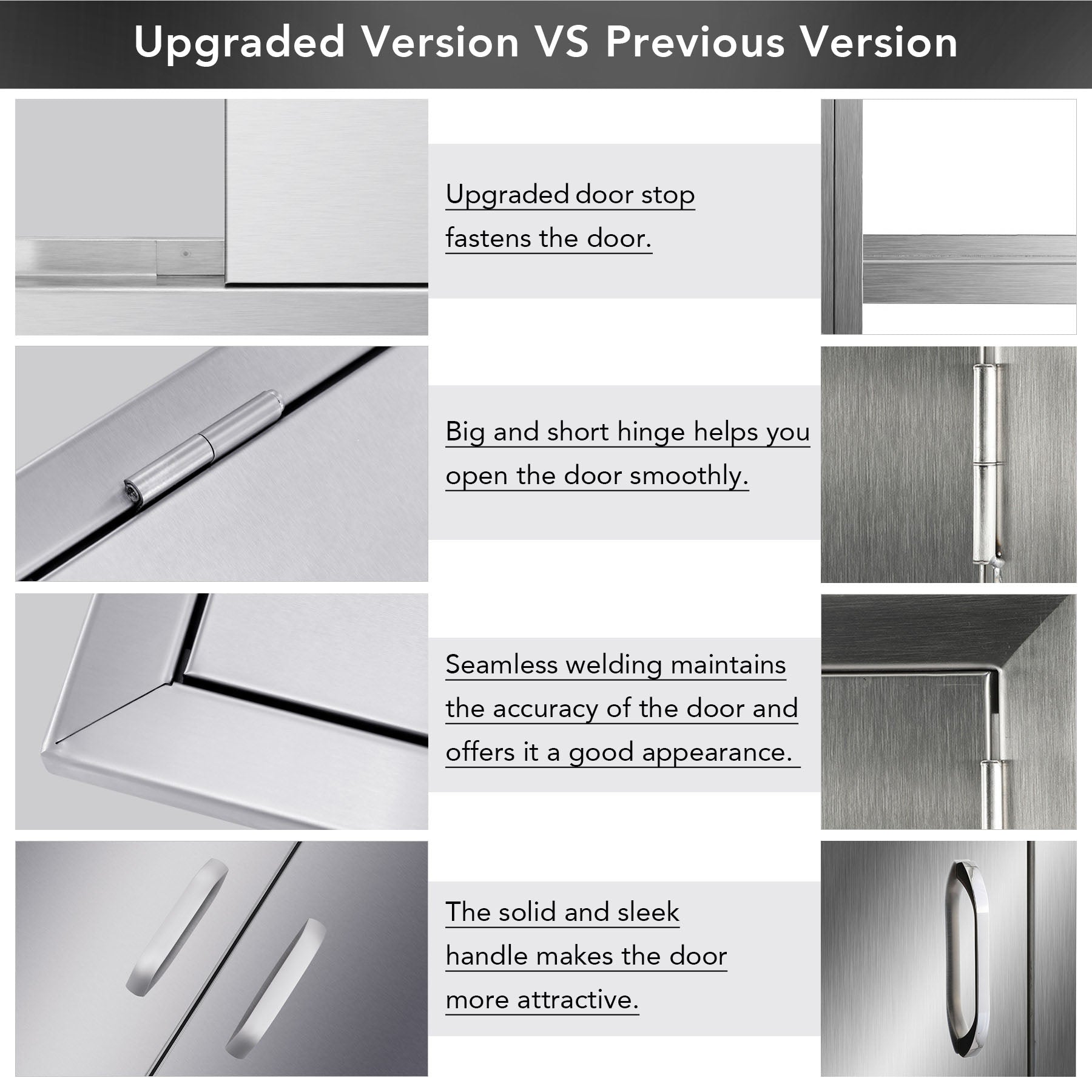 Upgraded Outdoor Kitchen Double Doors