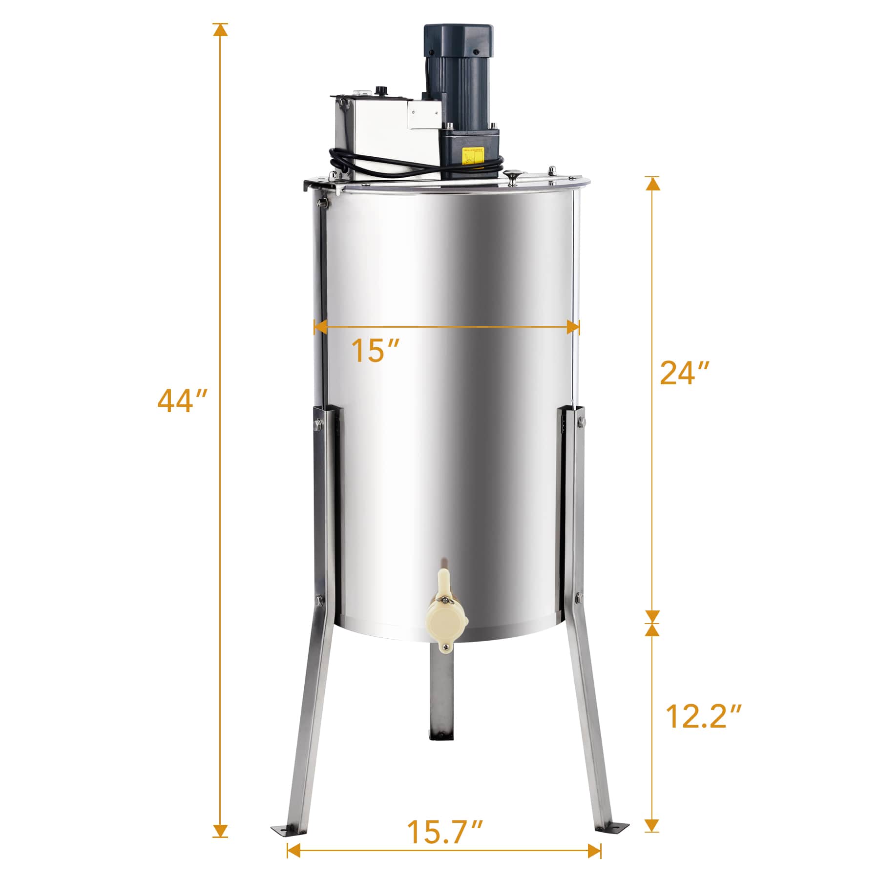 4-Frame Electric Honey Extractor with Stand