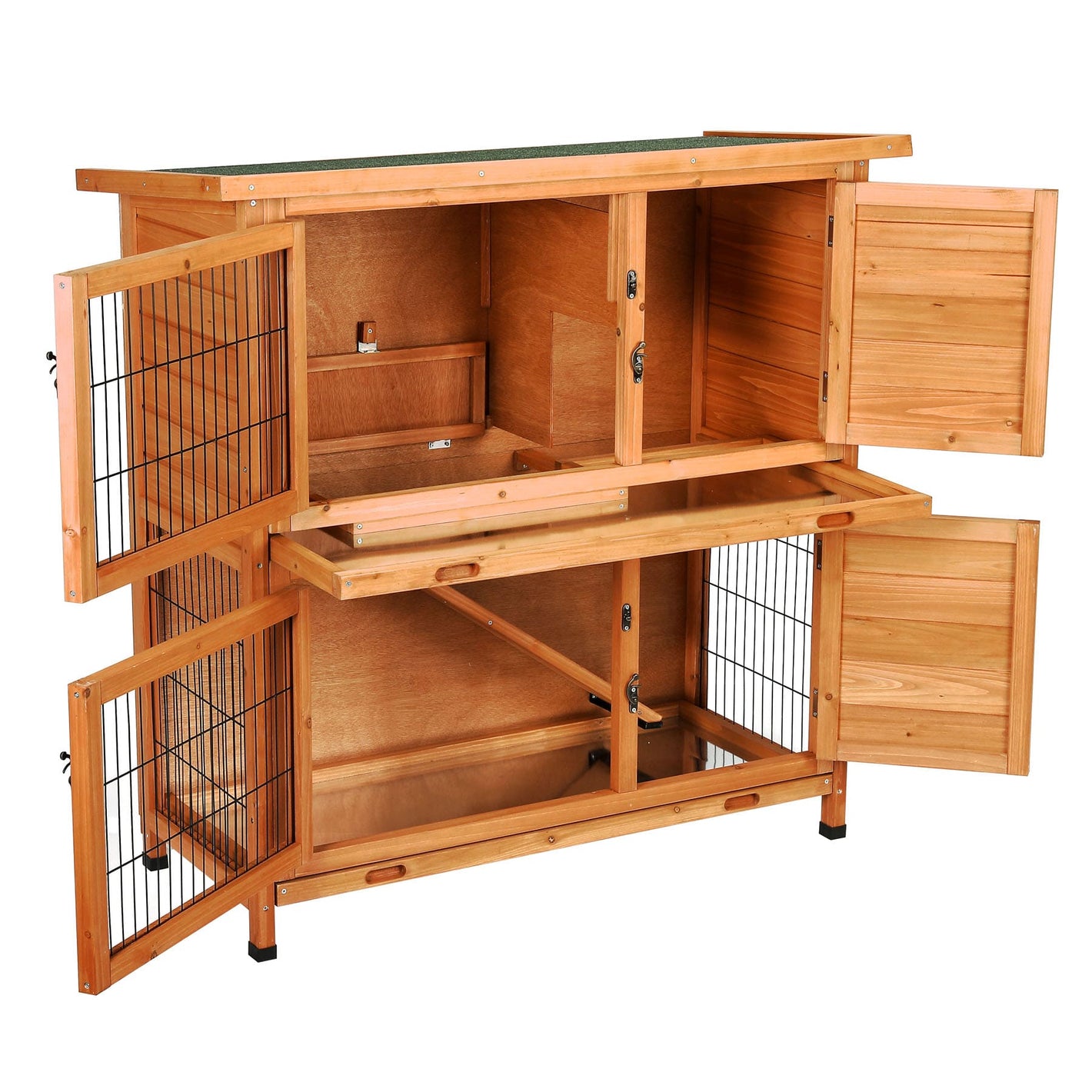 Wooden-Bunny-Rabbit-Hutch