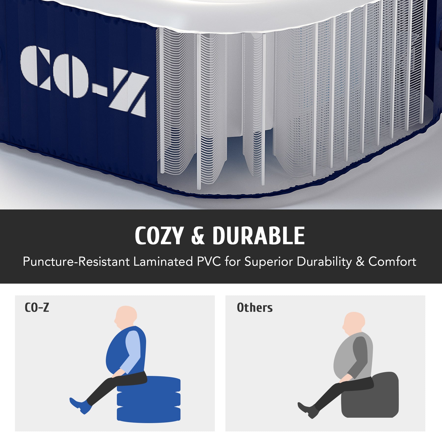 CO-Z Inflatable Hot Tub