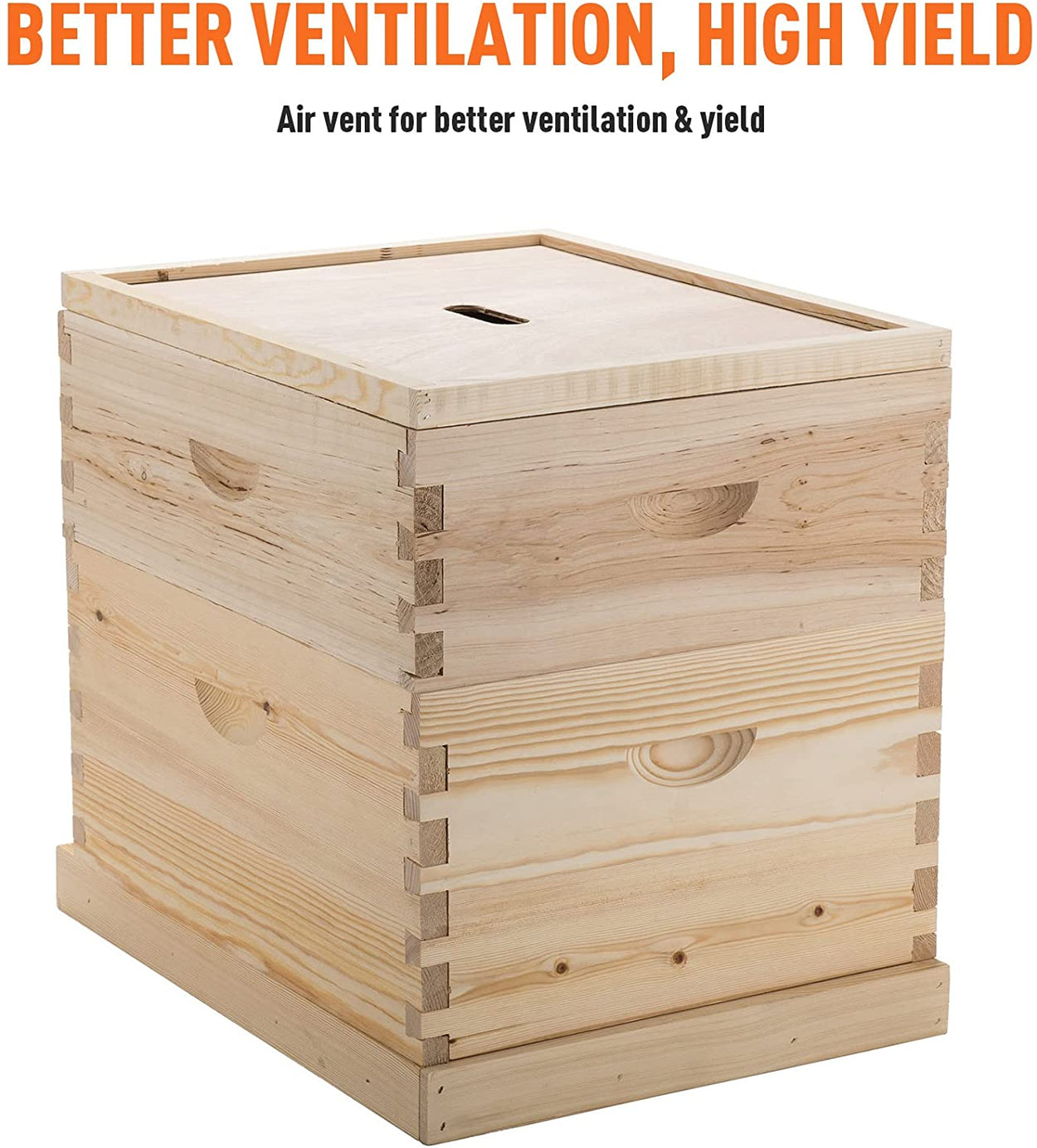 CO-Z Bee Hive, Beehive Bee Box with 10 Medium &10 Deep Honeycomb Foundation  Frames, Bee Keeping Supplies Starter Kit for Beginners, 2 Layer Langstroth  