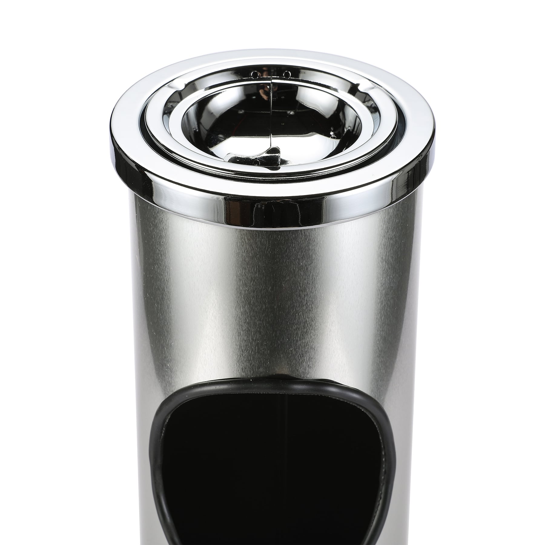 CO-Z Light Weight Steel Fire Safe Ashtray Cigarette Disposal with Trash Can