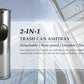 Light Weight Steel Trash Can with Ashtray (1.2 Gal)