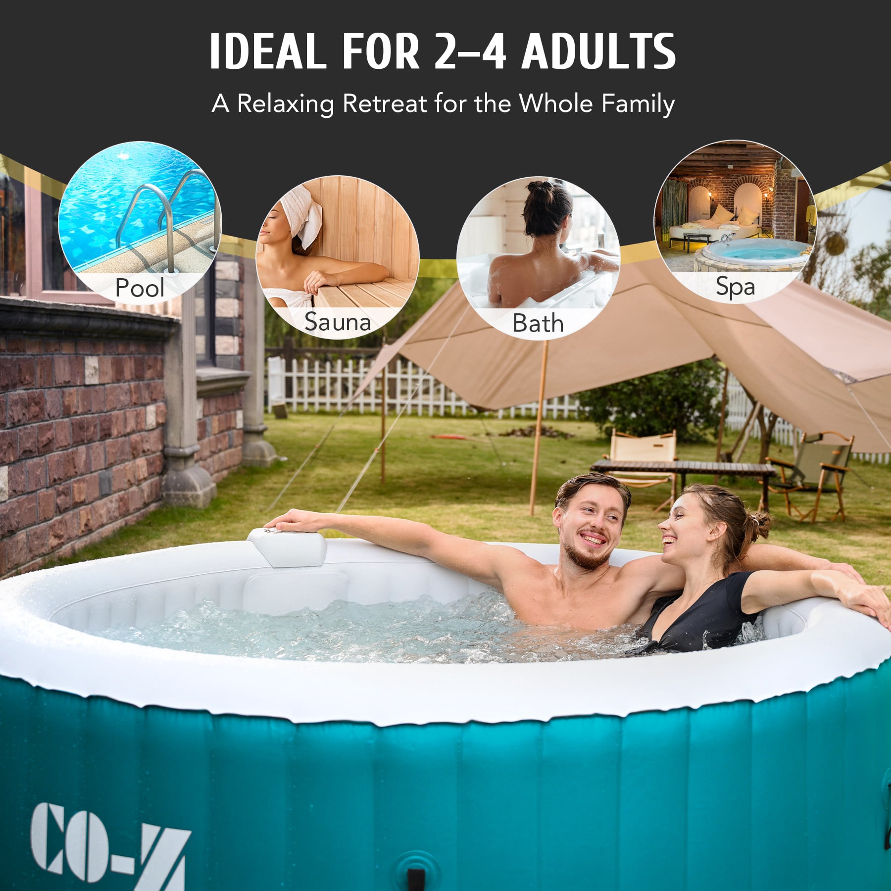 4 person inflatable best sale