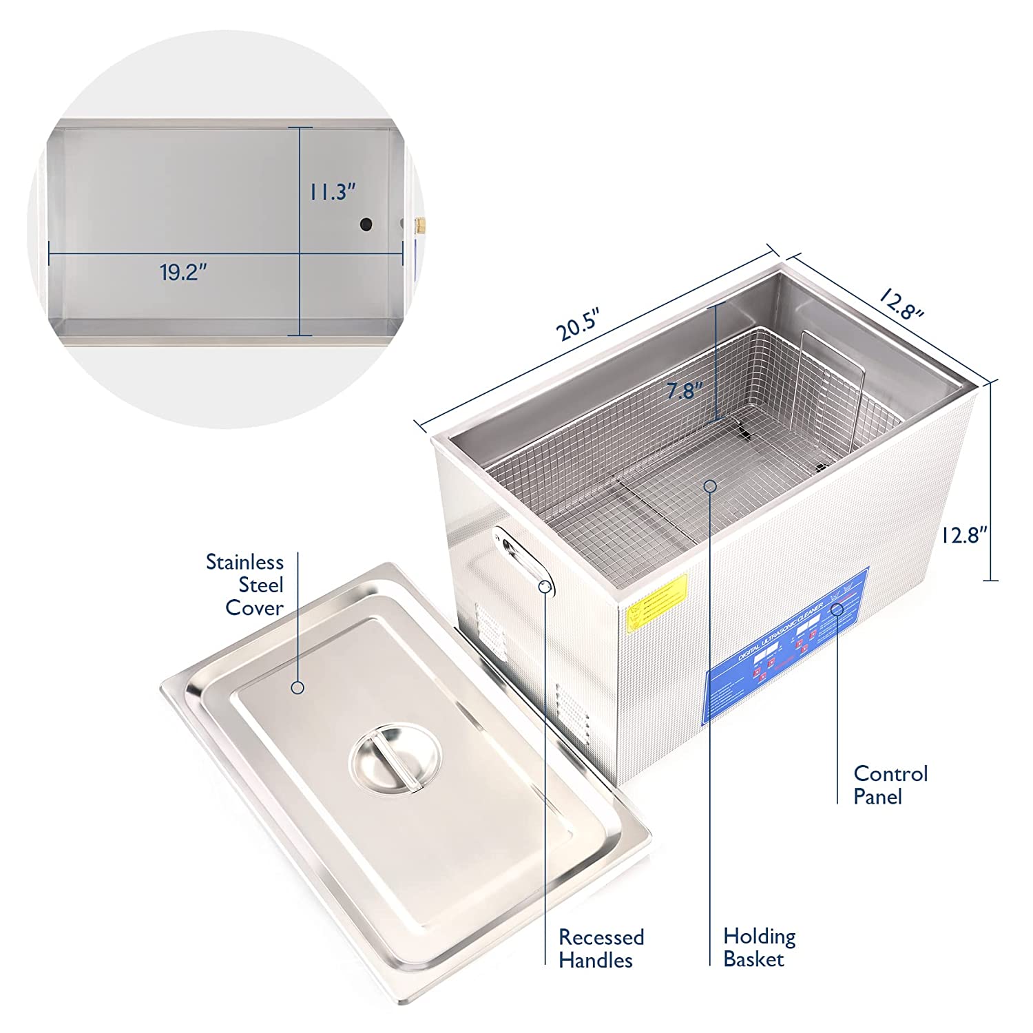 size of ultrasonic teeth cleaning machine