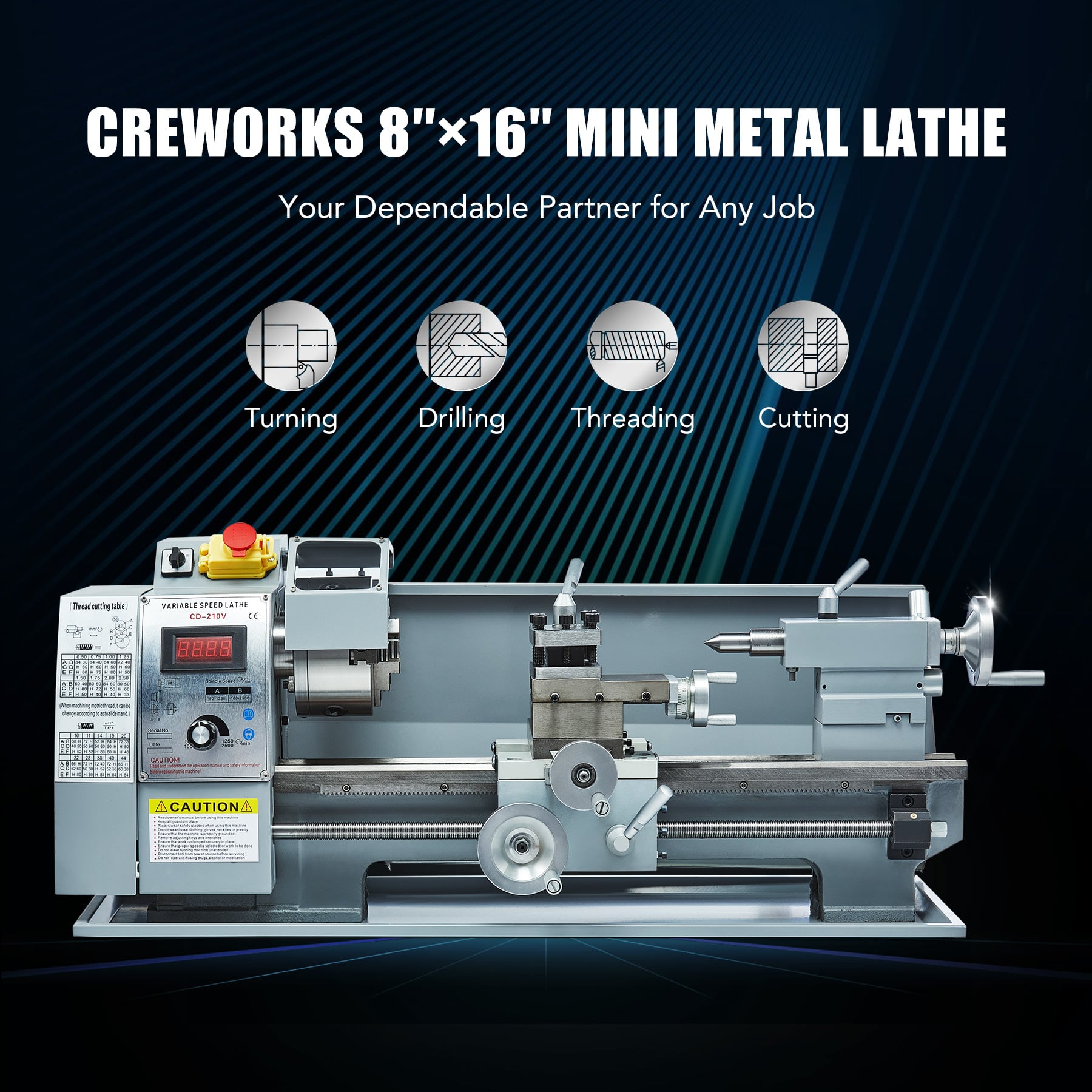 CO Z Metal Lathe Machine Metal Wood Cutting Tooling
