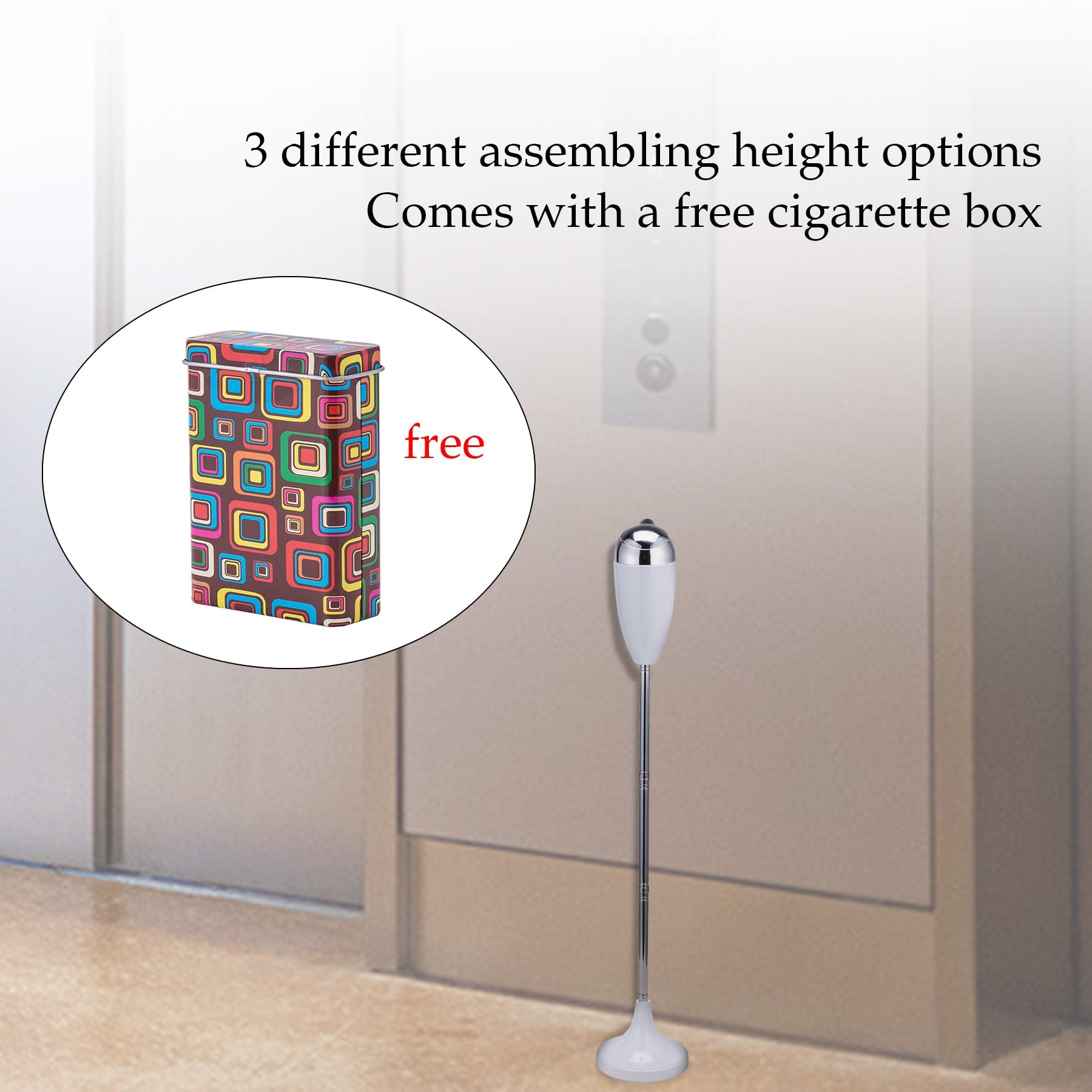 retro floor standing ashtray