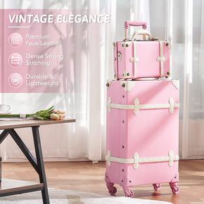 CO-Z vintage luggage sets Large 24 inch Trunk