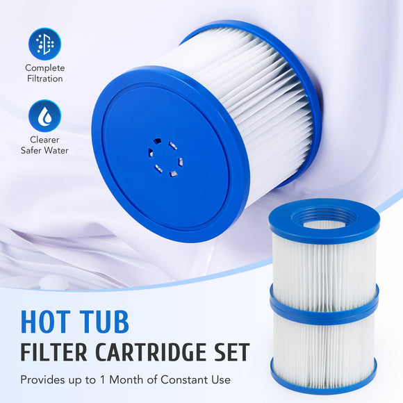 COZ 2Pack Inflatable Hot Tub Filters for Portable Hot Tub