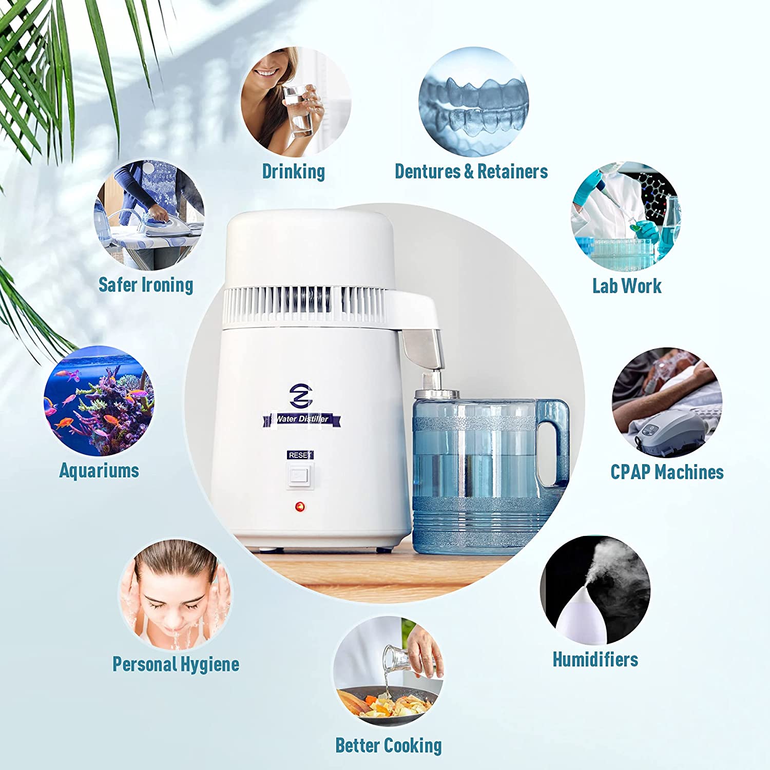 CO-Z 4L/1 Gallon Water Distiller - Distilled Water Maker